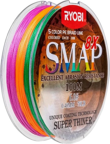 Леска плетеная Ryobi Smap PE8X 0.405мм