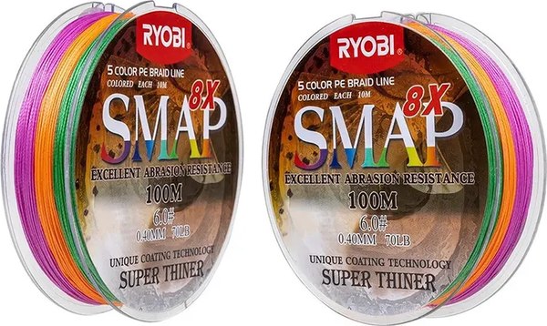 Леска плетеная Ryobi Smap PE8X 0.405мм