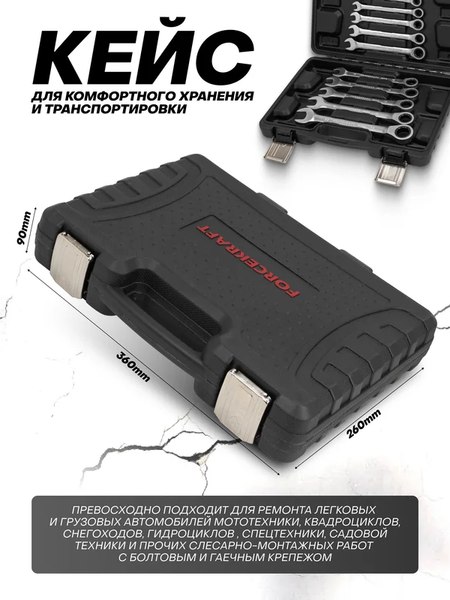 Набор ключей ForceKraft FK-10337