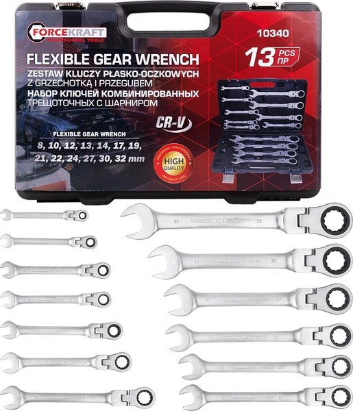 Набор ключей ForceKraft FK-10340 - фото