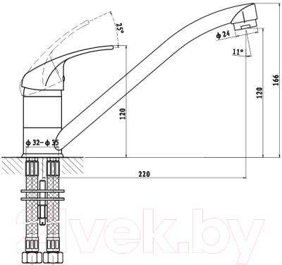 Смеситель Gross Aqua Mini 3210213C-G0110