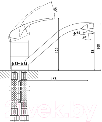 Смеситель Gross Aqua Mini 3210213C-G0109