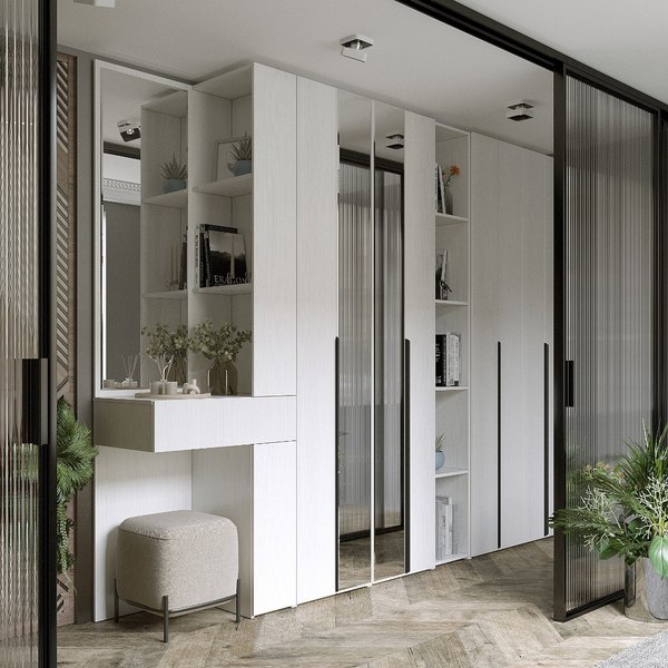 Шкаф-гармошка Евва Лайн ЛН-2D.560.02(1Z/1Z)