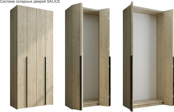 Шкаф-гармошка Евва Лайн ЛН-2D.560.04(2Z/2Z)