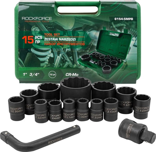 Универсальный набор инструментов RockForce RF-6154-5MPB - фото