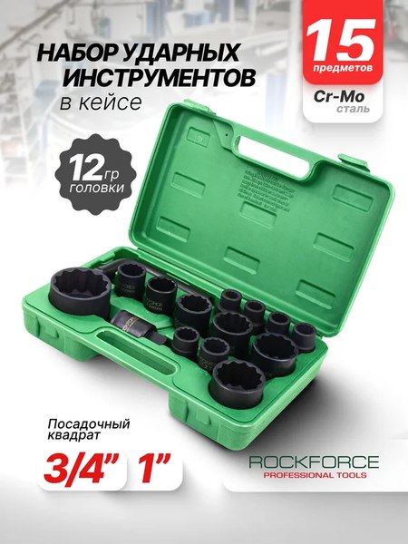 Универсальный набор инструментов RockForce RF-6154-5MPB