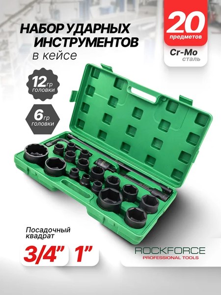 Универсальный набор инструментов RockForce RF-6204-5MPB
