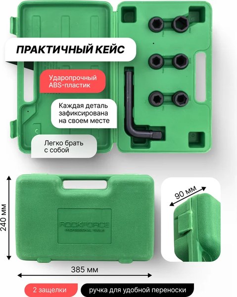 Универсальный набор инструментов RockForce RF-6074-5MPB