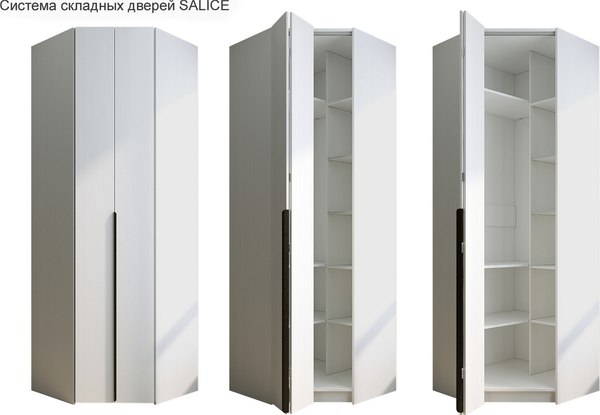 Шкаф-гармошка Евва Лайн ЛН-1U.820Х820(0Z) Угловой