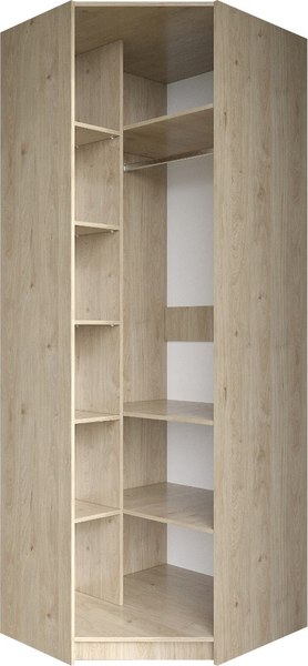 Шкаф-гармошка Евва Лайн ЛН-1U.820х930(2Z) Угловой