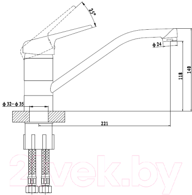 Смеситель Gross Aqua Nord 3509514C-G0147