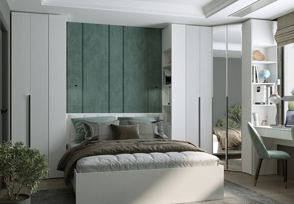 Шкаф-гармошка Евва Лайн ЛН-1U.930х820(2Z) Угловой