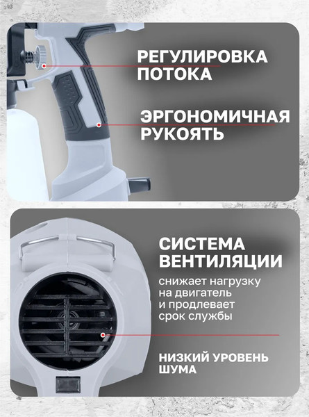 Краскопульт электрический ForceKraft FK-SG100-640H (65 060)