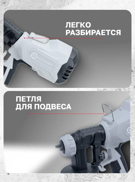 Краскопульт электрический ForceKraft FK-SG100-640H (65 060)