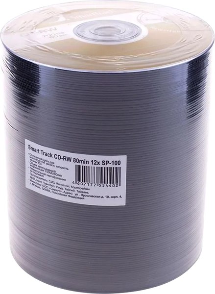 Набор дисков CD-RW SmartTrack 700Mb 4-12x Bulk / ST000197 - фото