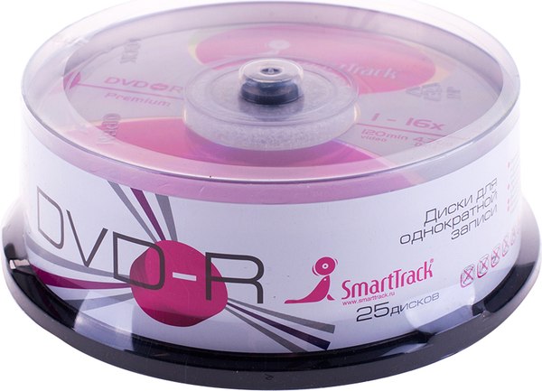 Набор дисков DVD-R SmartTrack 4.7Gb 16х Cake Box / ST000251 - фото