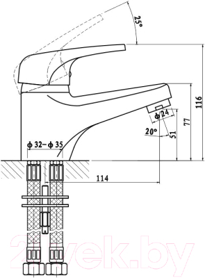 Смеситель Gross Aqua Optima 6546511C