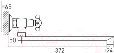 Смеситель Gross Aqua Retro 7016083C-35L(F)-H
