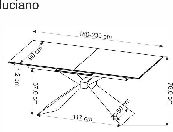 Обеденный стол Halmar Luciano