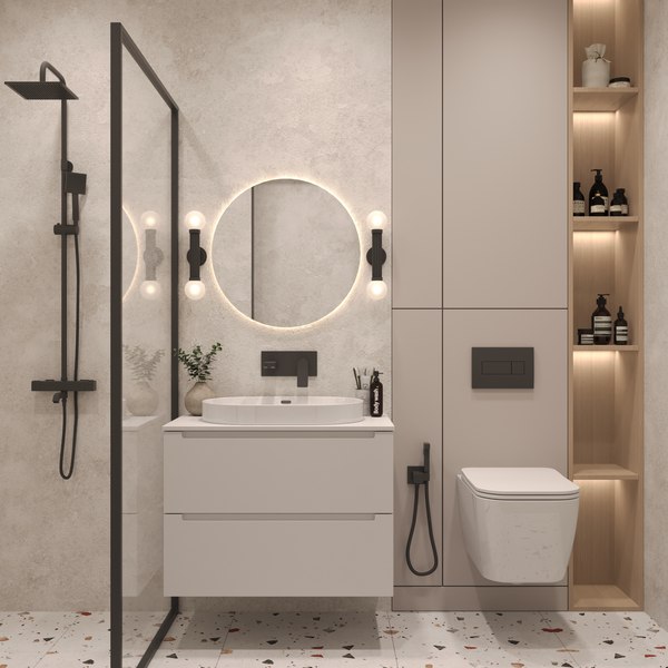 Тумба с умывальником ЗОВ Дион 70 / D70LWP0M9003MKV5-LDSPW6002