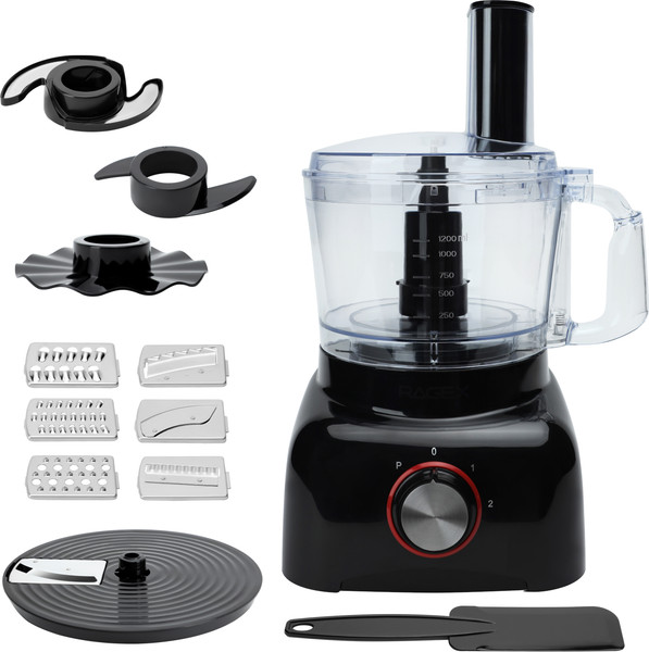 Кухонный комбайн RAGEX R113-000 (черный) - фото