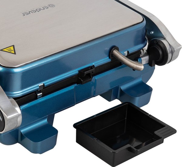 Электрогриль Endever Grillmaster-255 (серебристый/синий)