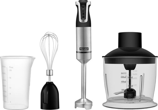 Блендер погружной Rondell RDE-1304 (черный/нержавеющая сталь) - фото