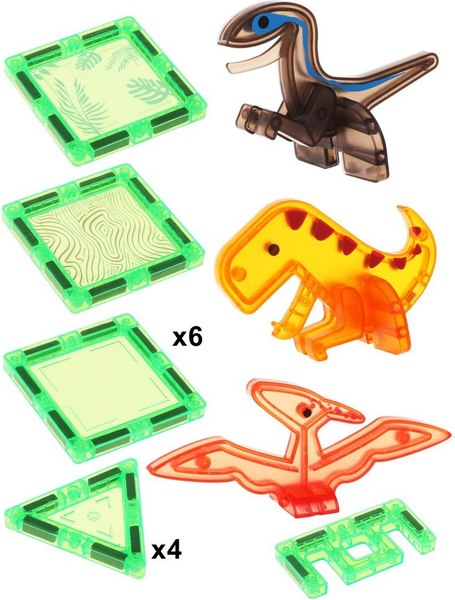 Конструктор магнитный On Time Динозавры / 45191