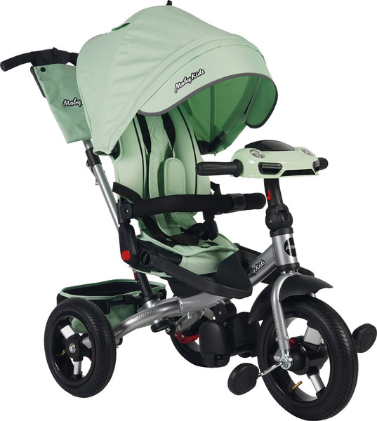 Трехколесный велосипед с ручкой Moby Kids Leader 360° AIR Car / 656322 - фото