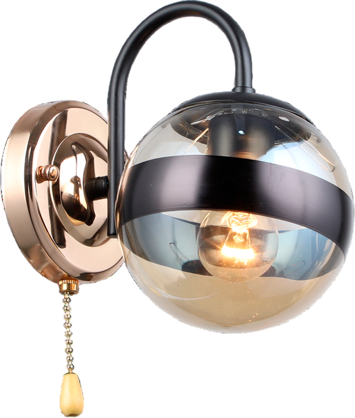 Бра Mirastyle SX-N-4339/1W BK+FGD - фото