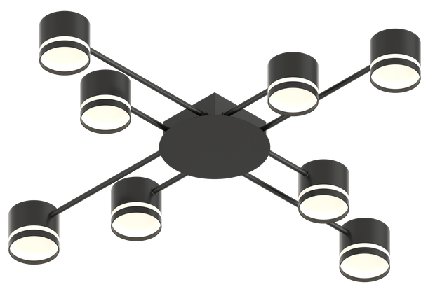 Потолочный светильник Mirastyle MH-3734/8 BK - фото
