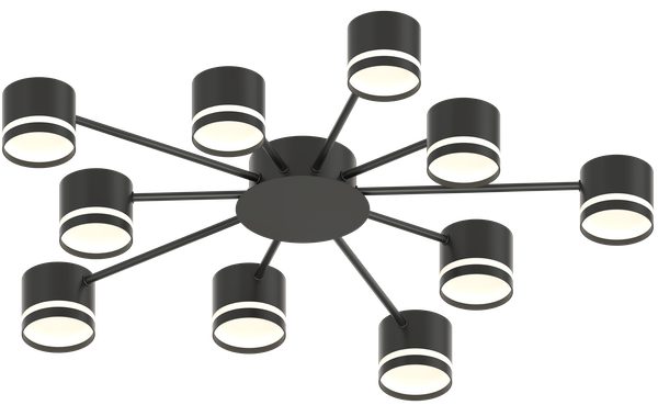 Потолочный светильник Mirastyle MH-3701/12 BK - фото