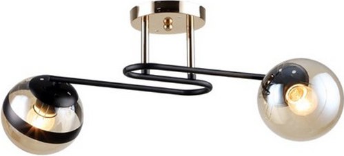 Потолочный светильник Mirastyle SX-N-4339/2 BK+FGD - фото