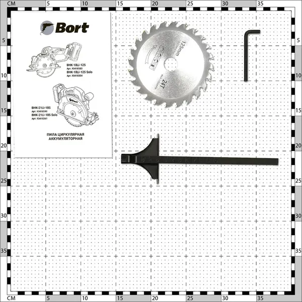 Дисковая пила Bort BHK-18Li-125 Solo (93418354)
