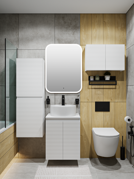 Шкаф для ванной Runo Соренто 60x40 вертикаль