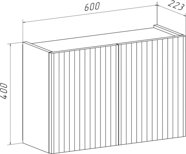 Шкаф для ванной Runo Соренто 60x40 / Тренто 60x40 вертикаль