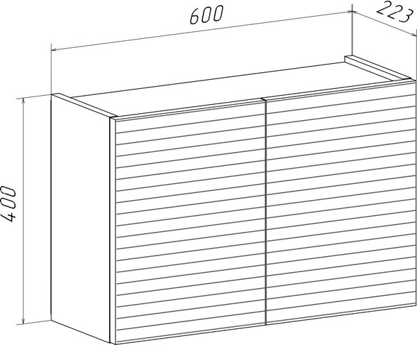 Шкаф для ванной Runo Соренто 60x40 / Тренто 60x40 вертикаль