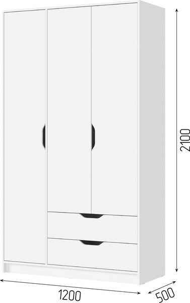 Шкаф Стендмебель Руна ШК 03 3-х створчатый