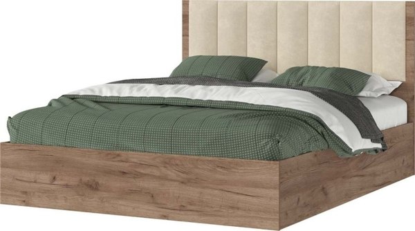 Полуторная кровать Стендмебель Рейн КР 01 140x200 - фото