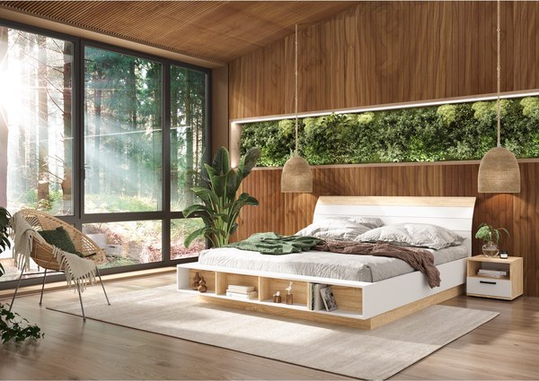 Двуспальная кровать Стендмебель Санса КР-02 160x200