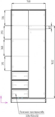 Шкаф Стендмебель Рейн СТЛ 01