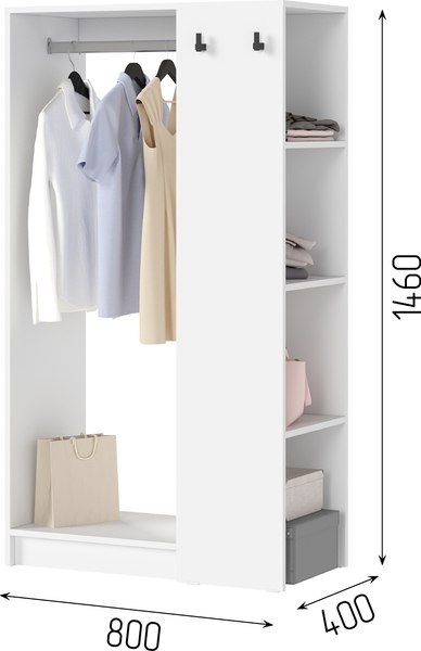 Стойка для одежды Стендмебель Руна СТЛ 01