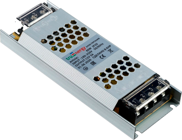 Адаптер для светодиодной ленты Truenergy Block Mini 12V 60W IP20 / 17119 - фото