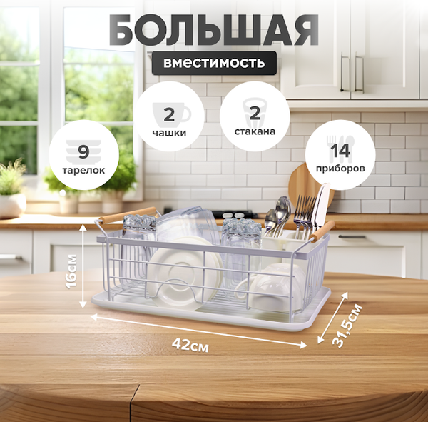 Сушилка для посуды Solmax&Home SM99883