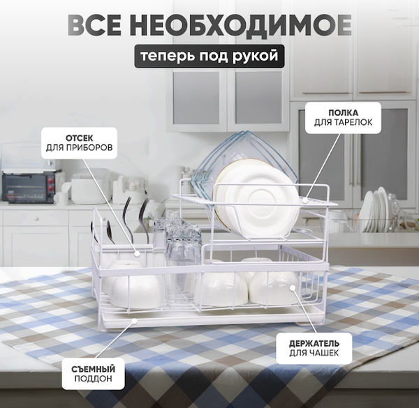 Сушилка для посуды Solmax&Home SM99897