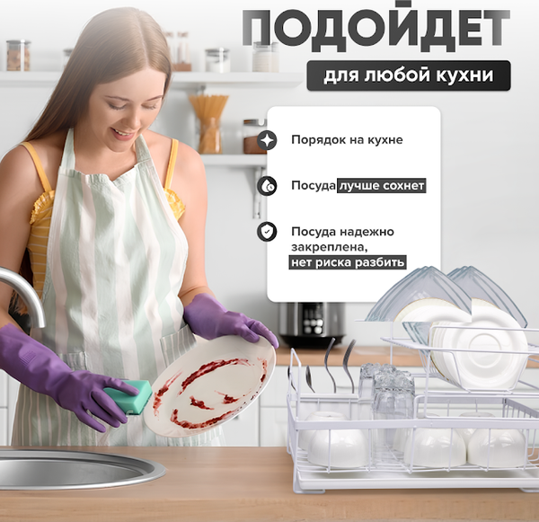 Сушилка для посуды Solmax&Home SM99897