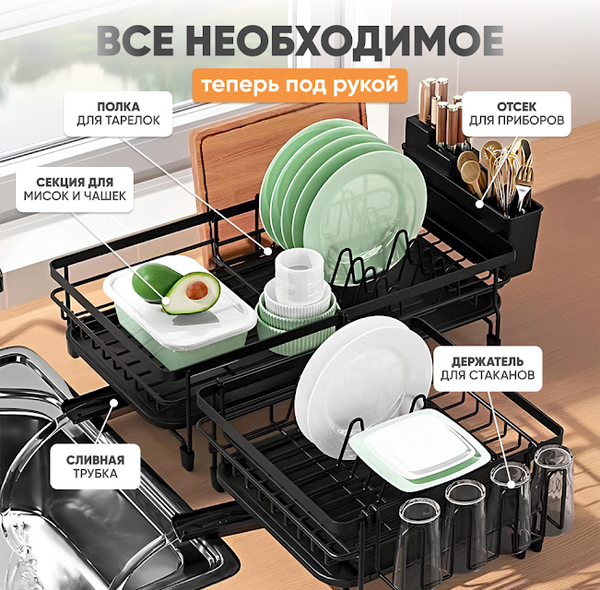 Сушилка для посуды Solmax&Home SM99898