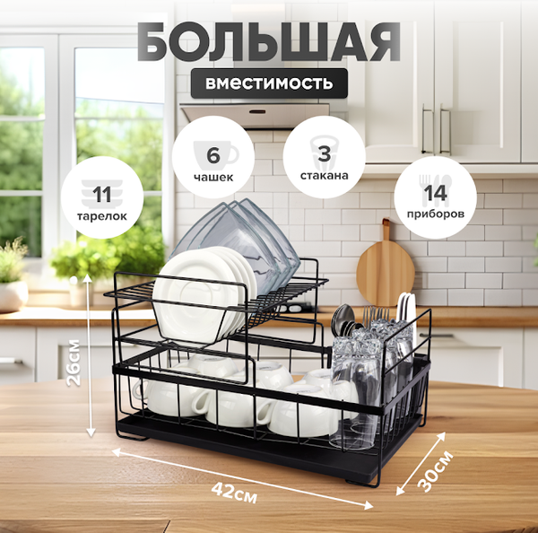 Сушилка для посуды Solmax&Home SM99896