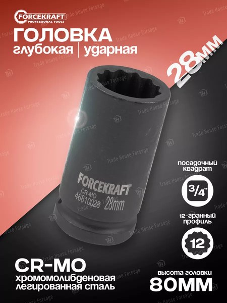 Головка слесарная ForceKraft FK-46810028