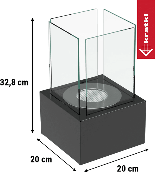 Биокамин Kratki Tango1 Czarny